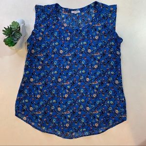 💥 3/$25 Pleione blue floral top